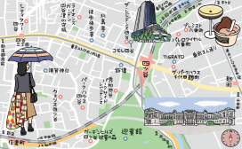 【四ツ谷】「東京都心のおへそ」四ツ谷は４つの谷が重なる丘陵地。坂や階段をアップダウン、パノラマ景色を楽しもう！