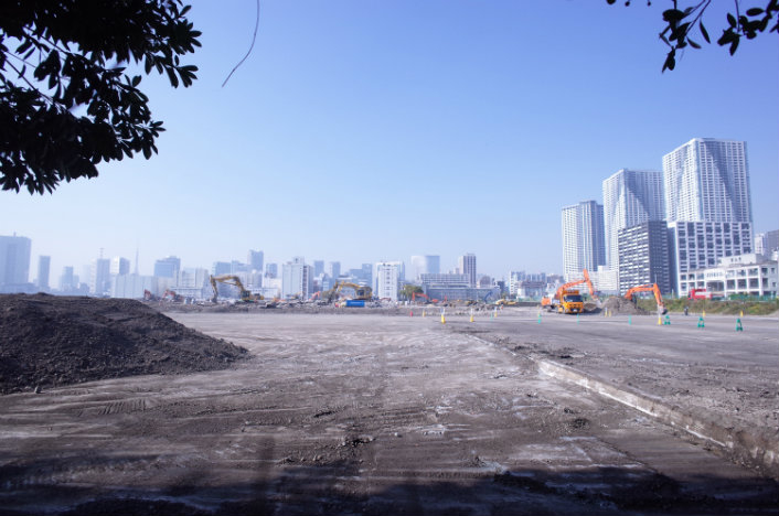 *晴海の2020東京オリンピック選手村建設地。2016