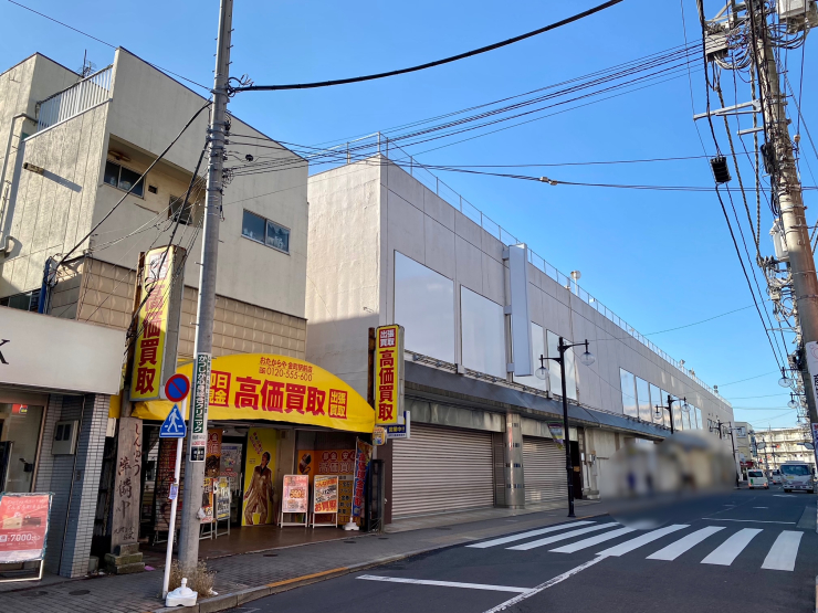 ▲イトーヨーカドー閉店後も教習所は残っているため、建物の解体はまだ行われていない。