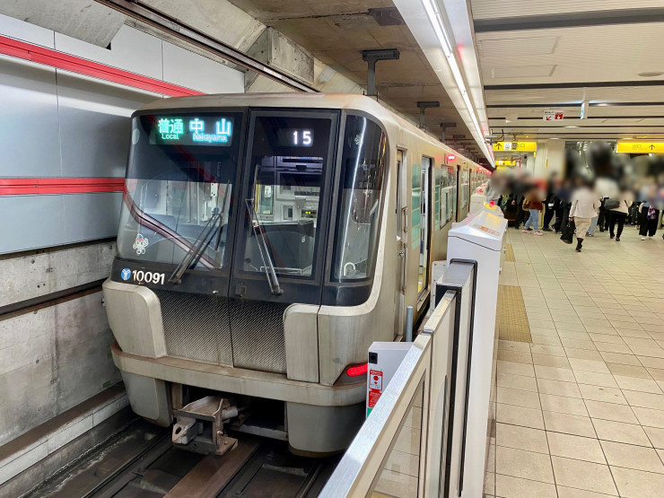 ▲横浜市営地下鉄グリーンライン。同線の開通は「綱島」の役割に少なからず影響した