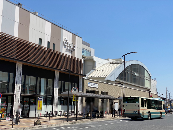 ▲池袋線ひばりヶ丘駅。現在もなおひばりが丘団地エリアの最寄駅としての役割を担う。