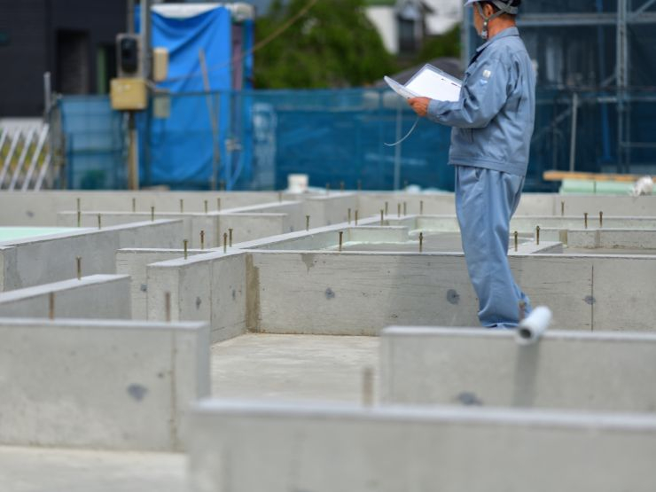ベタ基礎の施工プロセス