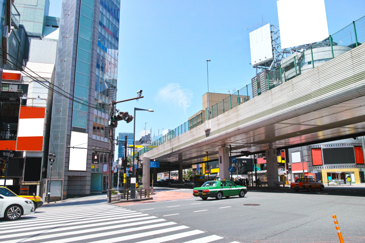 六本木交差点の様子