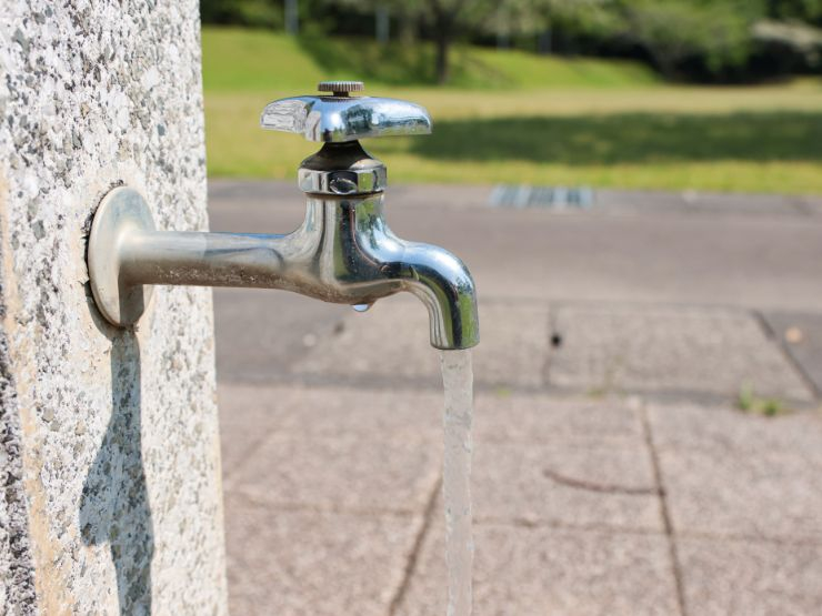 屋外で使える水栓