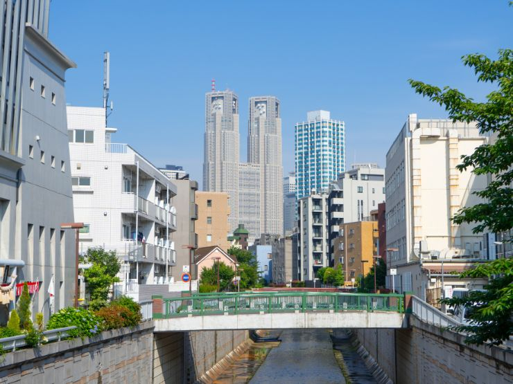 【中野新橋駅エリアの概要】神田川沿いに残る昭和情緒の住宅街