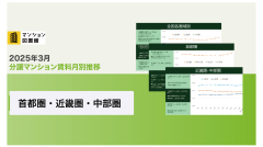 2025年3月分譲マンション賃料月別推移