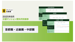 2025年8月分譲マンション賃料月別推移